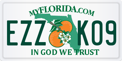 FL license plate EZZK09