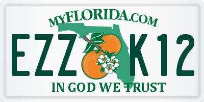 FL license plate EZZK12