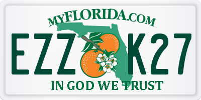 FL license plate EZZK27