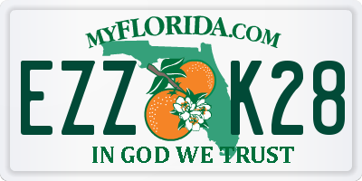 FL license plate EZZK28