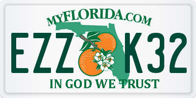 FL license plate EZZK32