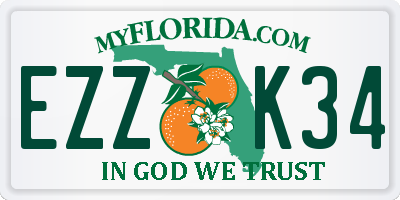 FL license plate EZZK34