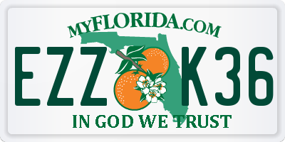 FL license plate EZZK36