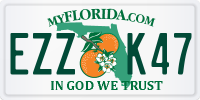 FL license plate EZZK47