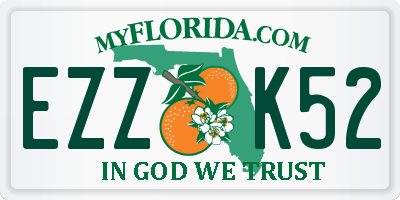 FL license plate EZZK52