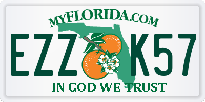 FL license plate EZZK57