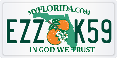 FL license plate EZZK59