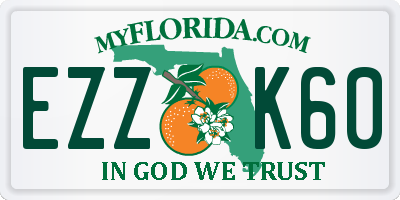 FL license plate EZZK60