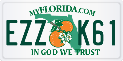 FL license plate EZZK61