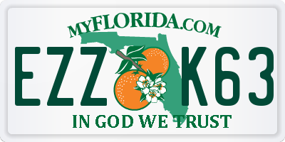 FL license plate EZZK63