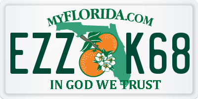 FL license plate EZZK68