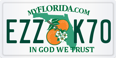 FL license plate EZZK70