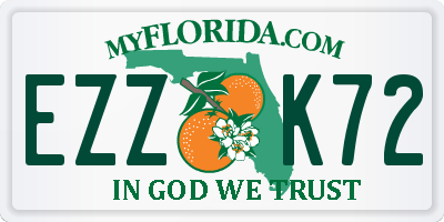 FL license plate EZZK72