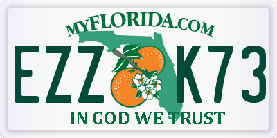 FL license plate EZZK73