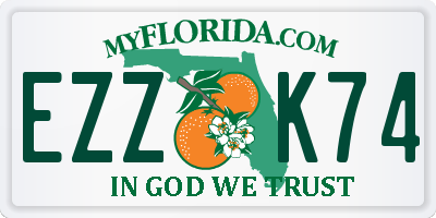 FL license plate EZZK74