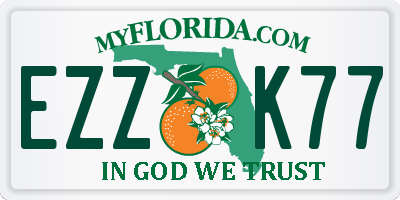 FL license plate EZZK77