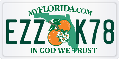 FL license plate EZZK78