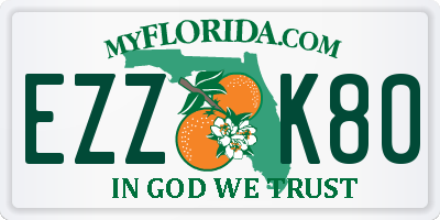 FL license plate EZZK80