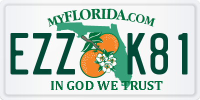 FL license plate EZZK81