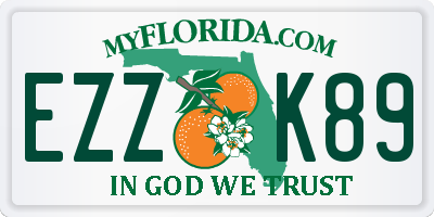 FL license plate EZZK89