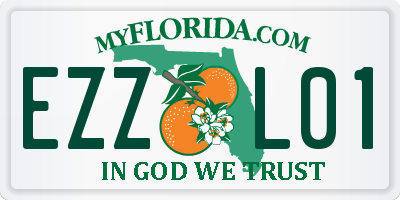 FL license plate EZZL01