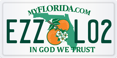 FL license plate EZZL02