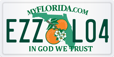 FL license plate EZZL04