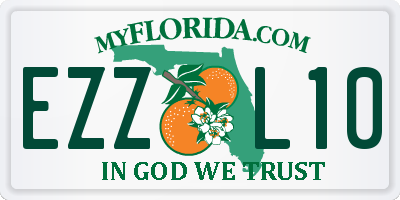 FL license plate EZZL10