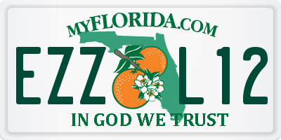 FL license plate EZZL12