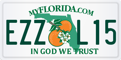 FL license plate EZZL15