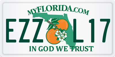 FL license plate EZZL17