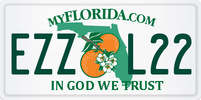 FL license plate EZZL22