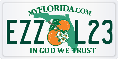 FL license plate EZZL23