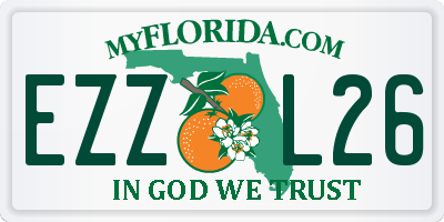 FL license plate EZZL26