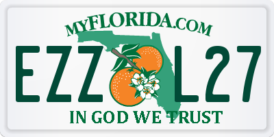 FL license plate EZZL27