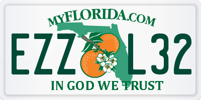 FL license plate EZZL32