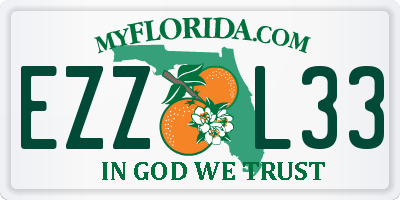 FL license plate EZZL33