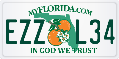 FL license plate EZZL34