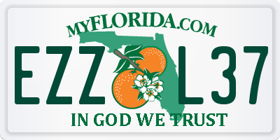 FL license plate EZZL37