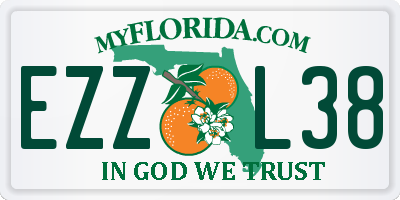 FL license plate EZZL38