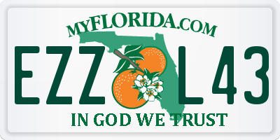 FL license plate EZZL43