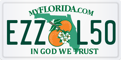 FL license plate EZZL50