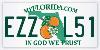 FL license plate EZZL51