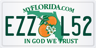 FL license plate EZZL52