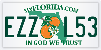 FL license plate EZZL53