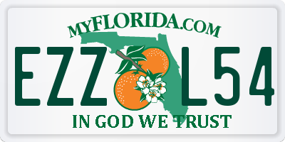 FL license plate EZZL54