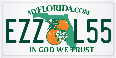 FL license plate EZZL55