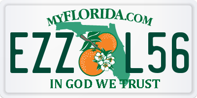 FL license plate EZZL56