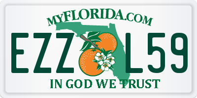 FL license plate EZZL59