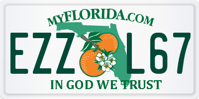 FL license plate EZZL67